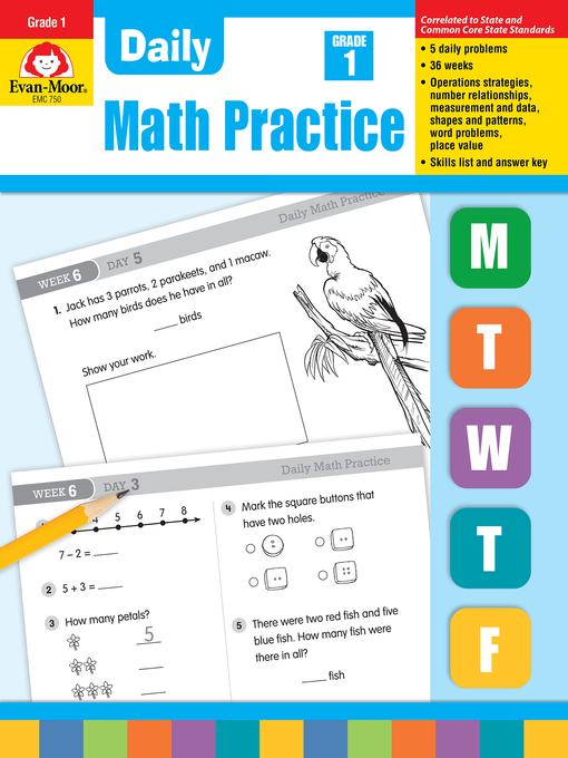 Cover image for Daily Math Practice, Grade 1